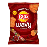 Lays Wavy Texas Bbq Chips Rs70